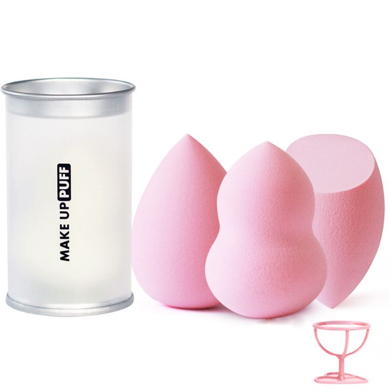 Sminkpúder Puff Dry Wet Három Alakú Szivacs Sminkeszköz Beauty Blender