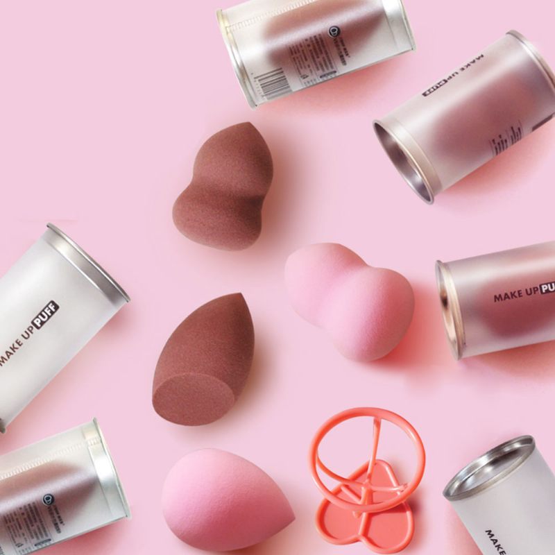 Sminkpúder Puff Dry Wet Három Alakú Szivacs Sminkeszköz Beauty Blender