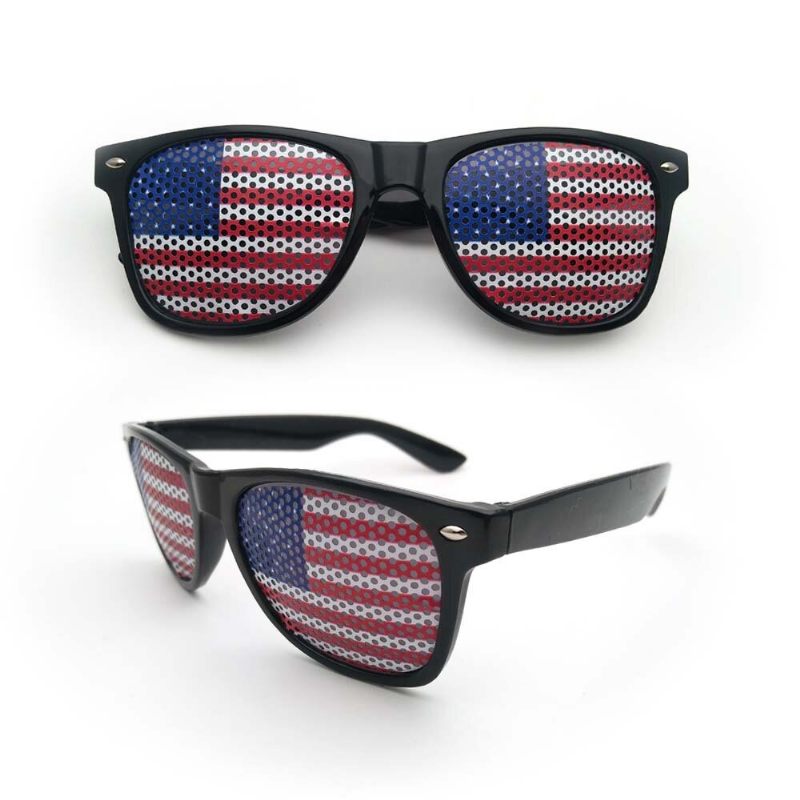 Amerikai Zászló Usa Hazafias Design Műanyag Redőnyszemüvegek Ernyők Napszemüvegek A Függetlenség Napi Parti Dekorációhoz