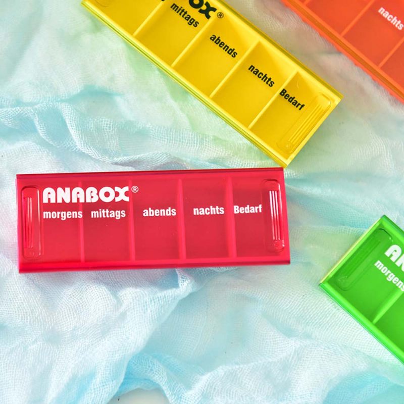 Anabox Hordozható Nedvességálló Kis Tablettadoboz Hetente Csomagolt Külön Orvosi Tok