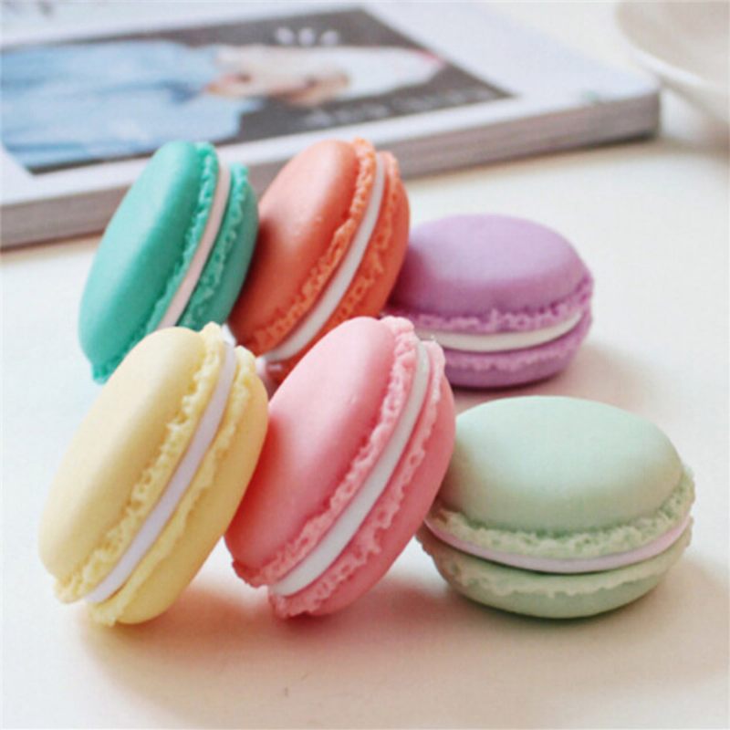 Mini Macaron Box Színes Ékszertároló Doboz Aranyos Szervező Tok Konténer