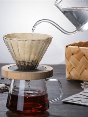 500 Ml-es Üveg Magas Hőmérsékletű Kézi Megosztó Kávéfőző Konyhai Bár Otthon