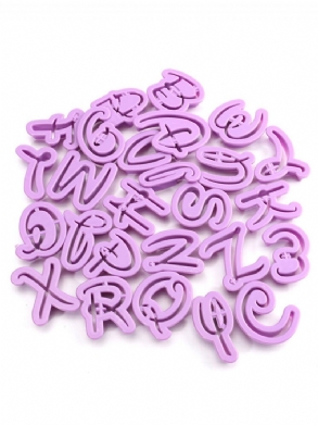 Alphabet Letter Cookies Dombornyomó Vágók Tortadíszítő Fondant Sugarcraft Eszköz