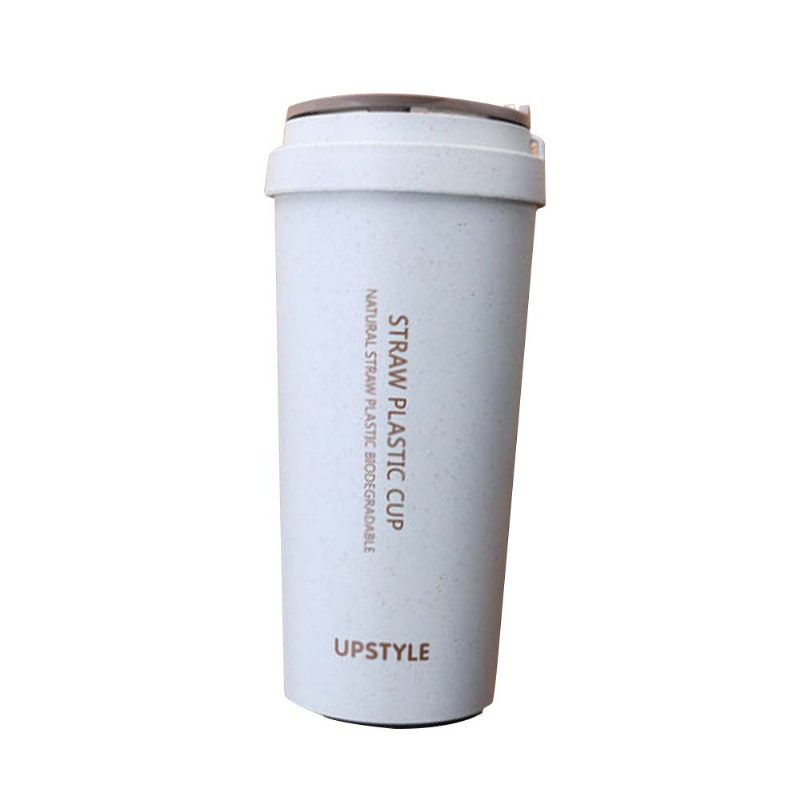 Búzaszalma Csésze Női Diák Fresh Creative Simple Cup Személyre Szabott Műanyag Hordozható Pohár