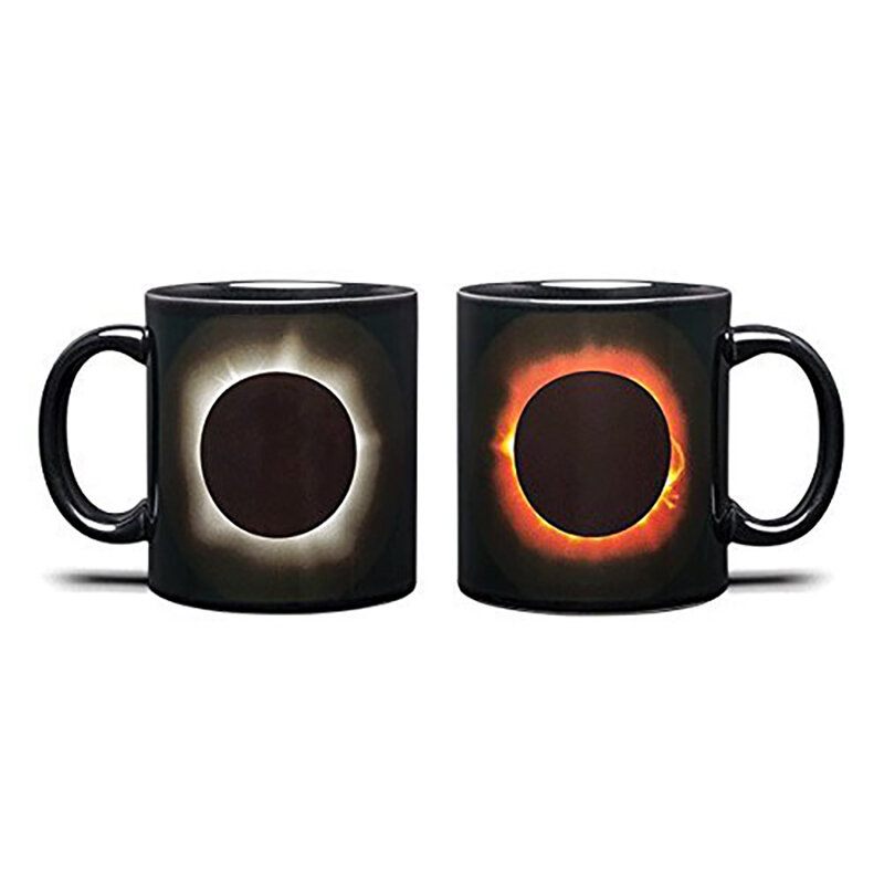 Eclipse Színváltó Csésze Kétoldalas Színes Kerámia Hőérzékelős Kávés Bögre