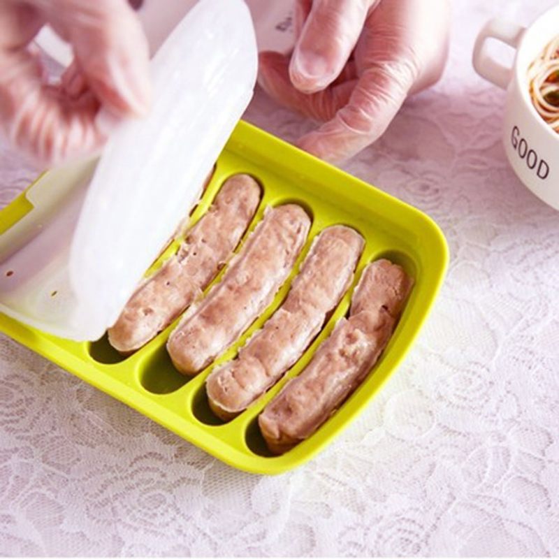 Élelmiszer-minőségű Szilikon Kolbászforma Barkácsolás Hot-dog Sütéshez Péksütemény Eszközök Házi Készítő