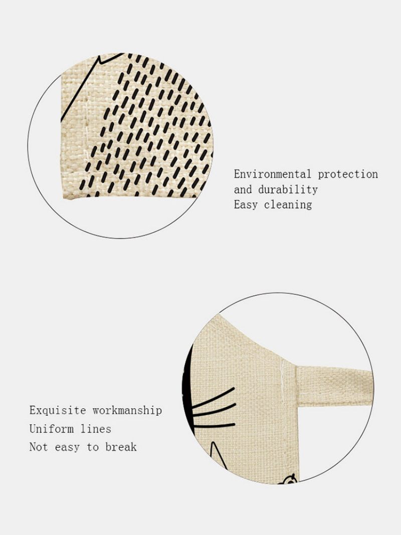 Fekete Macska Csíkos Mintás Tisztítás Színes Kötények Otthoni Főzés Konyhai Kötény Szakács Viselet Pamut Vászon Előke Felnőtteknek