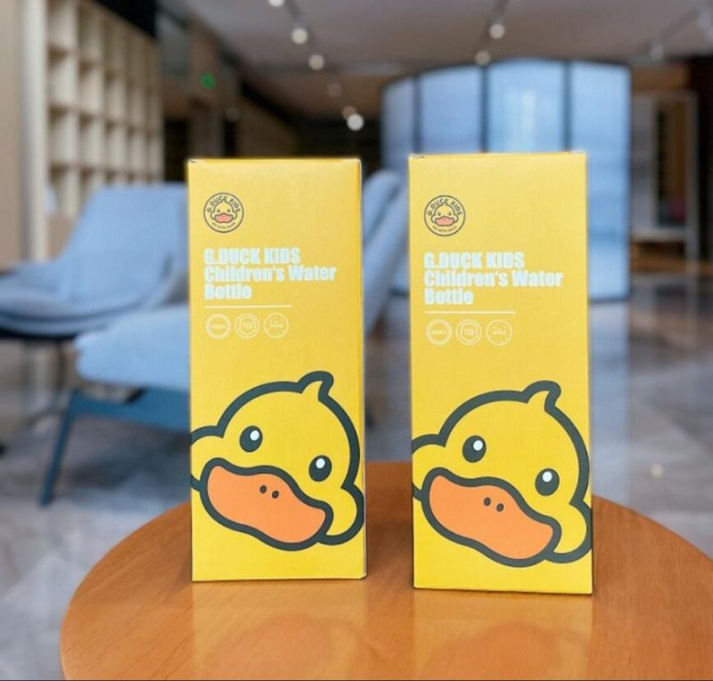 G.duck Little Yellow Duck Smart Thermos Cup Kreatív Hőmérséklet-kijelző Vízpohár Üzleti Rozsdamentes Acél Pohár