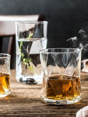 Geometrikus Színes Üvegpohár Hőálló Tealé Ital Whisky Boros Csésze Otthoni Konyhába