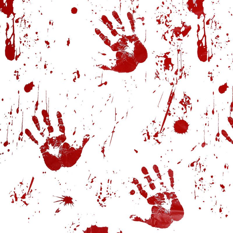 Halloween Asztali Szőnyeg Hand Blood Horror Decor Party