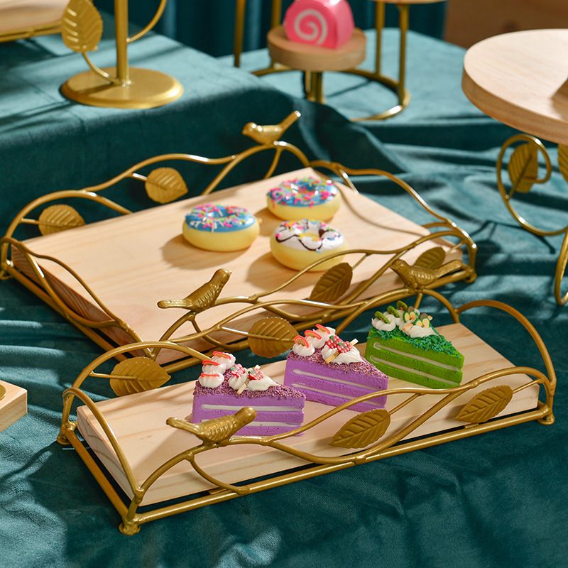 Hideg Étkezési Esküvői Desszert Asztal Vitrin Állvány Díszítő Kellékek Díszek Tortaállvány Gyümölcstál Tea Fából Készült Tálca