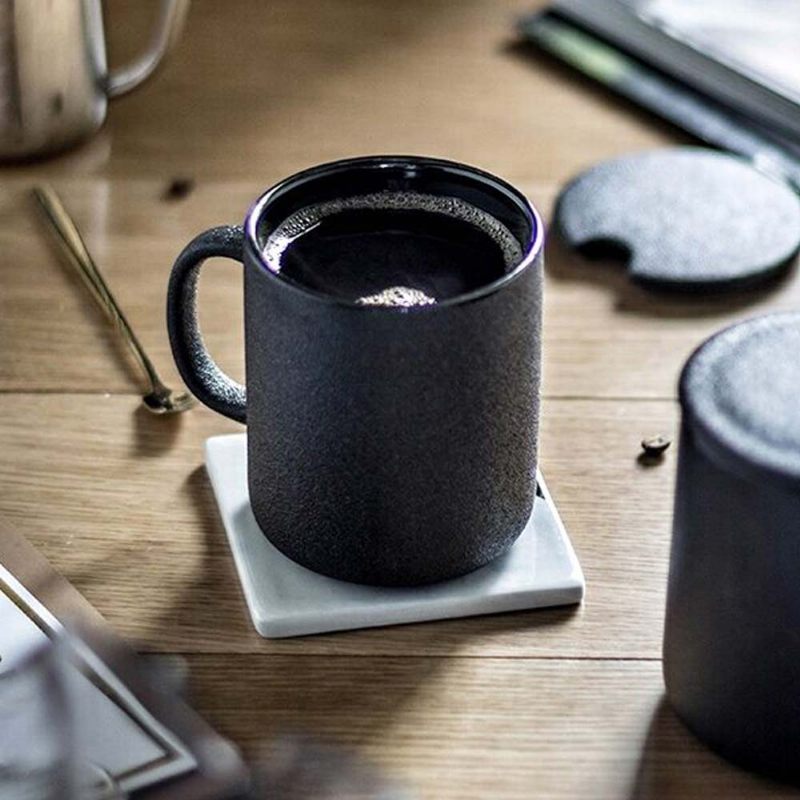 Irodai Kerámia Japán Bögre Kiváló Minőségű Kávéscsésze Tetővel Kanál Férfi Egyszerű Ajándék Csésze