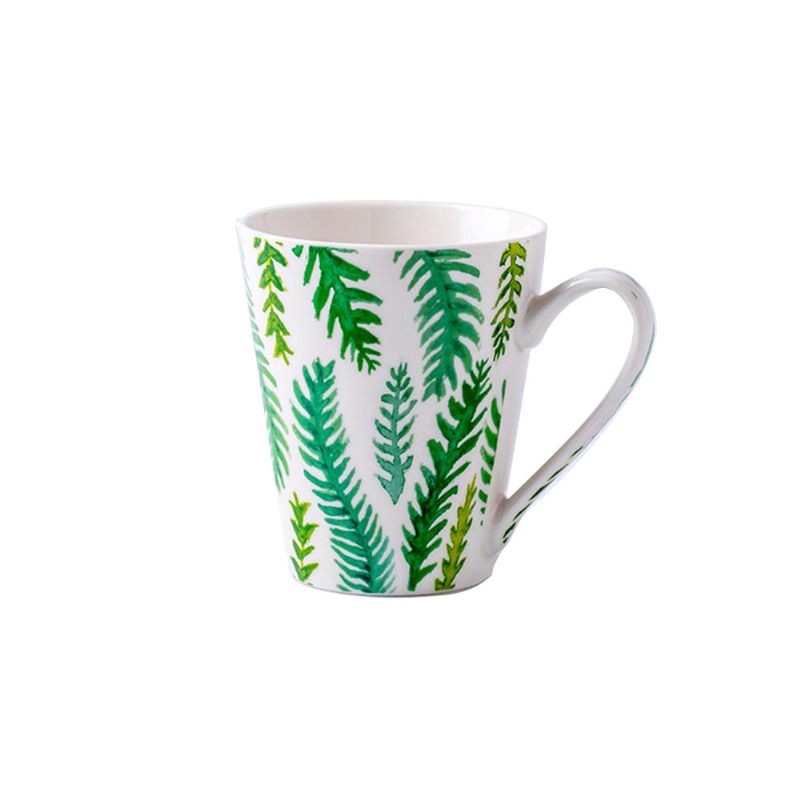 Kerámia Bögre Csésze Egyszerű Kialakítású Vizes Csészével Fogantyúval Kávés Tejes Teás Otthoni Pároknak Ajándék