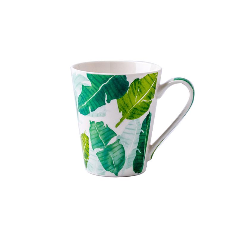 Kerámia Bögre Csésze Egyszerű Kialakítású Vizes Csészével Fogantyúval Kávés Tejes Teás Otthoni Pároknak Ajándék