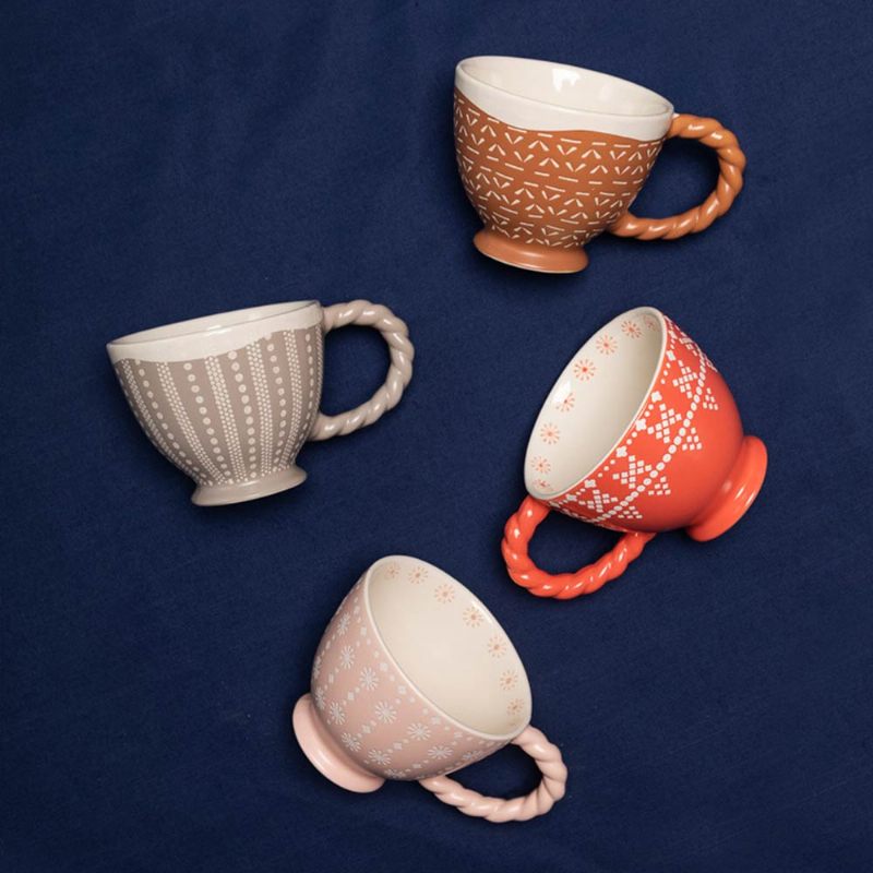 Kerámia Csészék Szép Bögre Koreai Stílusú Párok Reggeli Tejcsésze Kávéscsészék Porcelán Teáscsészék Vizes Tál Fedővel És Kanállal