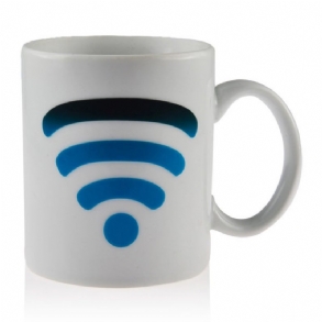 Kerámia Wifi Signal Bögre Színváltó Csésze Hőmérsékletszabályzó Pohár