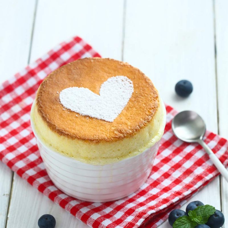 Kerek Porcelán Sütőedények Kerámia Desszerttálak Sütőpoharak Creme Brulee Mártogatós Szószokhoz