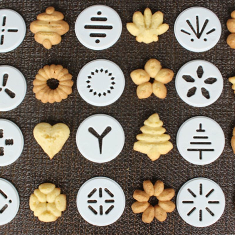 Kiváló Minőségű Rozsdamentes Acél Kekszgép Tizenhat Virágdarabbal Hat Díszítő Szájjal Többfunkciós Gép Sütemények Sütéséhez