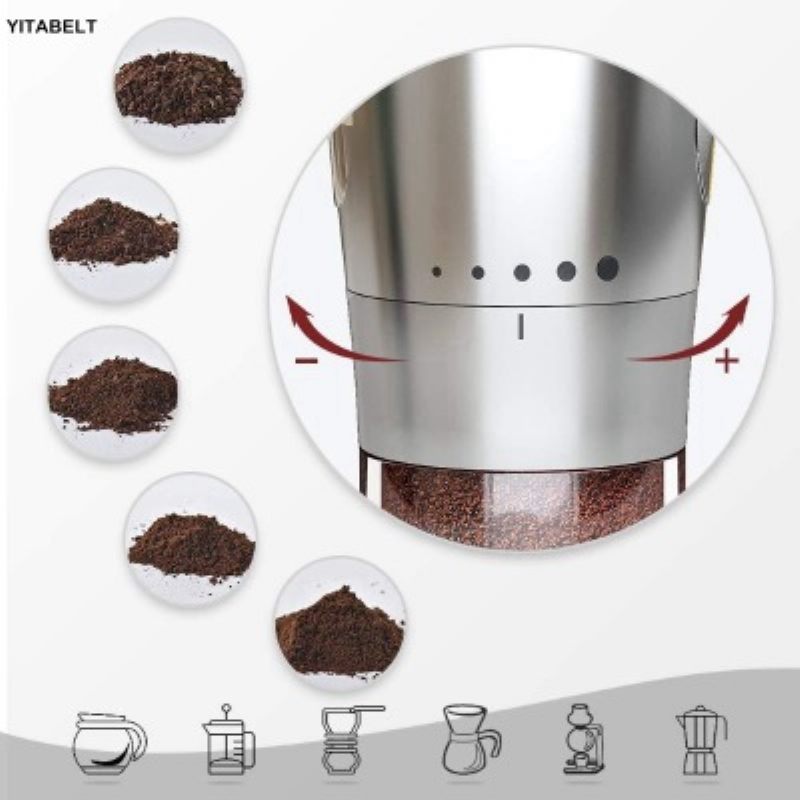 Összecsukható Kávédaráló Rozsdamentes Acél Kézi Kávébabdaráló Konyhai Eszköz