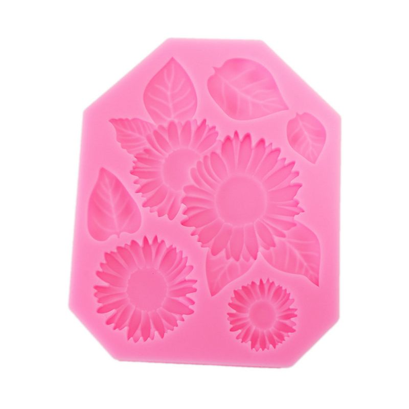 Rózsaszín Napvirág Szilikon Tortaforma Sütéshez Fondant Eszköz