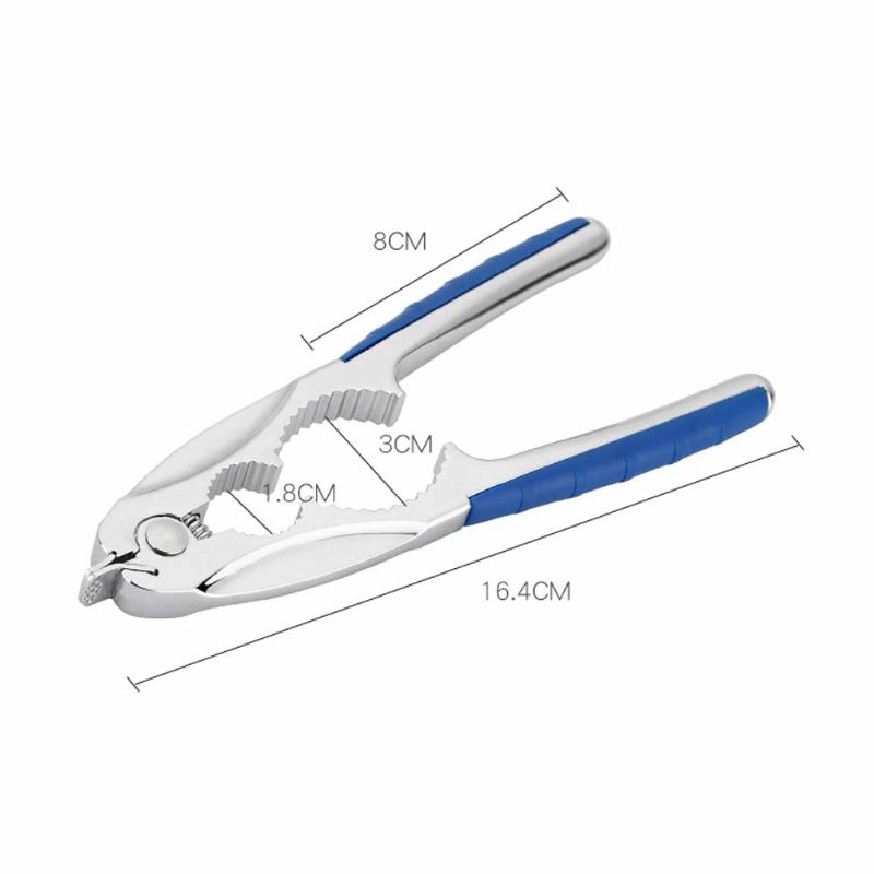 Rozsdamentes Acél Diócsipesz Csúszásgátló Fogantyúval Többfunkciós Kagylónyitó Eszköz Kagylókhoz