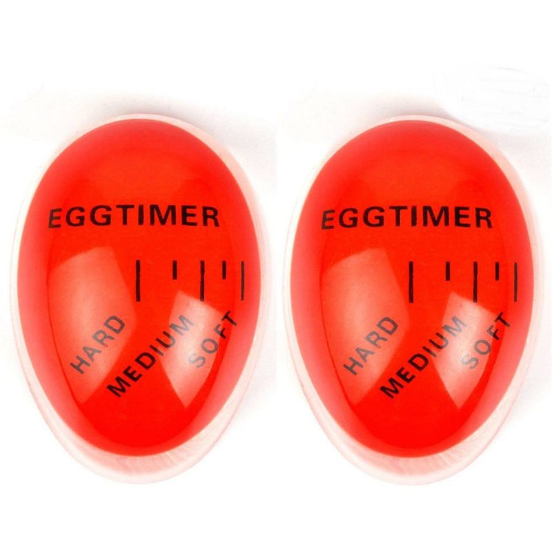 Színváltós Perfect Egg Timer 2 Csomagos Hőérzékeny Tojásidőzítő Szakácsoknak Főzéshez