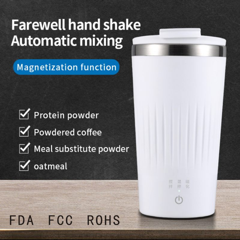 Teljesen Automatikus Keverőpohár Elektromos Hordozható Kávéscsésze Újratölthető Mágneses Csésze