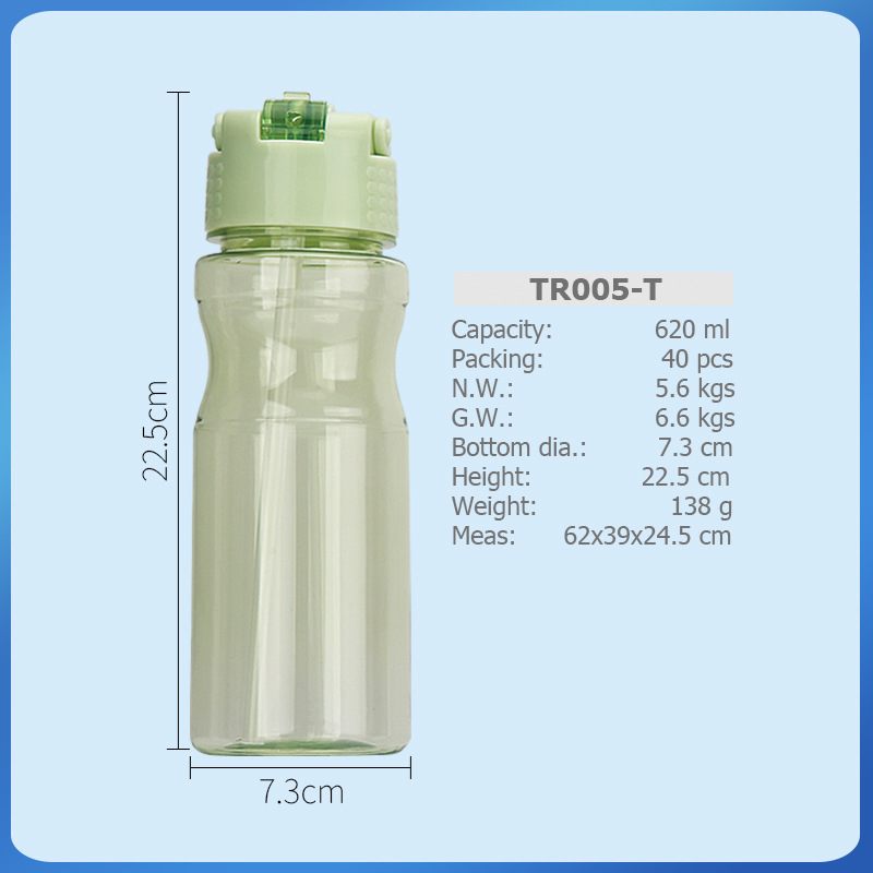 Tritan 750 Ml Sport Műanyag Szalma Vizes Csésze Fogantyúval Kacsanyelv Szívófúvókával Lovagló Űrpohár