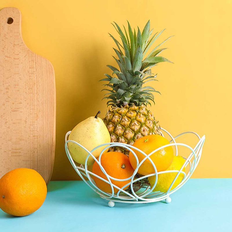 Vas Gyümölcskosár Otthoni Bolthoz Gyümölcstálca Vonal Design Tál Egyszerű Stílusú Gyümölcstál