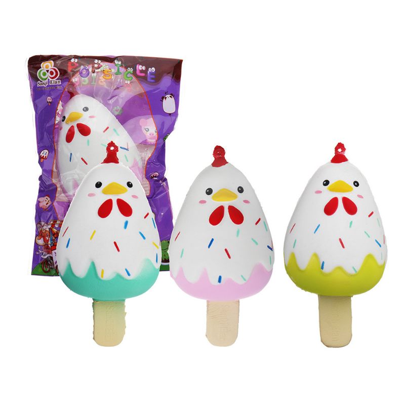 Chick Popsicle Ice-lolly Squishy Lassan Emelkedő Puha Játék Csomagolással