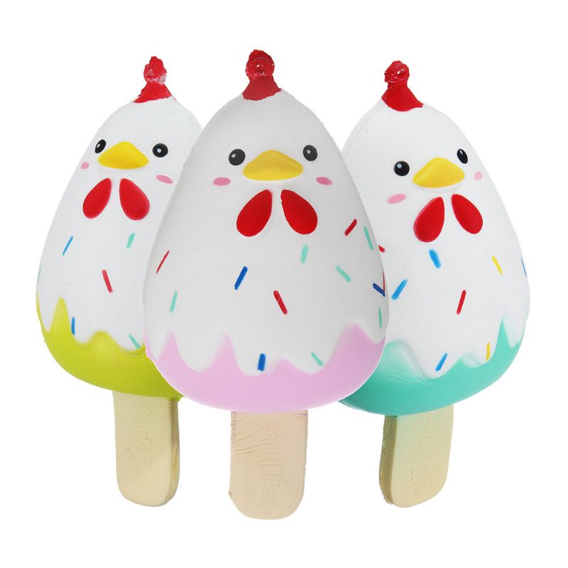 Chick Popsicle Ice-lolly Squishy Lassan Emelkedő Puha Játék Csomagolással