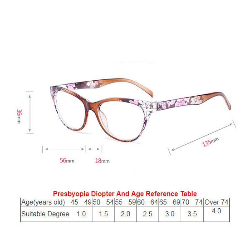 Elasztikus Kialakítású Olvasószemüvegek Nőknek Könnyű 1x 1.5x 2x 2.5x 3x 3.5x 4x Szemüveg