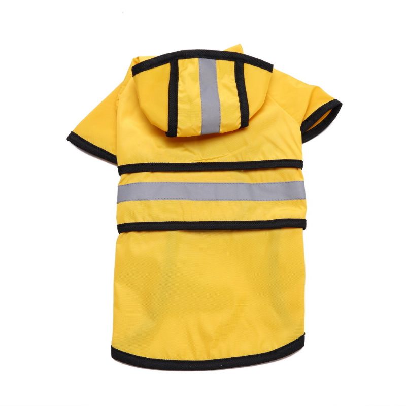 Fashion Pet Raincoat Rainy Days Slicker Yellow