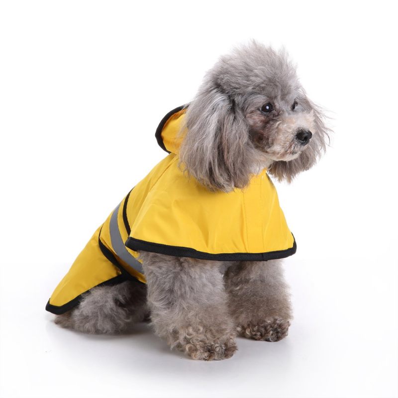 Fashion Pet Raincoat Rainy Days Slicker Yellow
