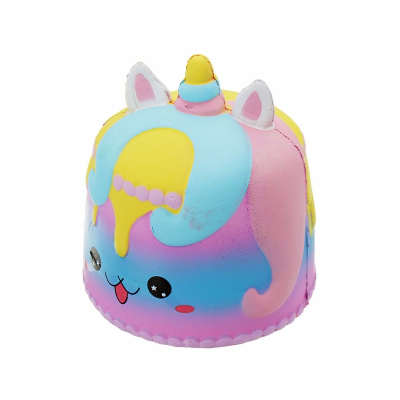 Kawaii Crown Cake Squishy Aranyos Puha Solw Rising Toy Rajzfilm Ajándékgyűjtemény Csomagolással