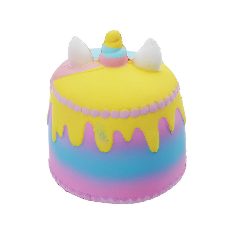 Kawaii Crown Cake Squishy Aranyos Puha Solw Rising Toy Rajzfilm Ajándékgyűjtemény Csomagolással