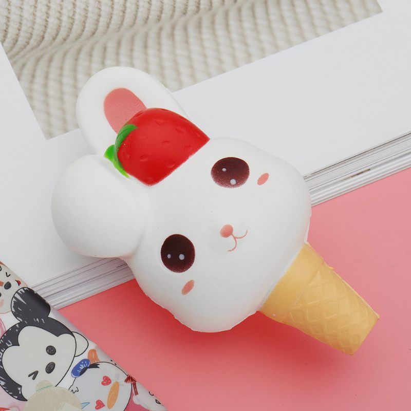 Kawaii Rabbit Ice Cream Squishy Slow Rising Csomagolás Gyűjtemény Ajándék