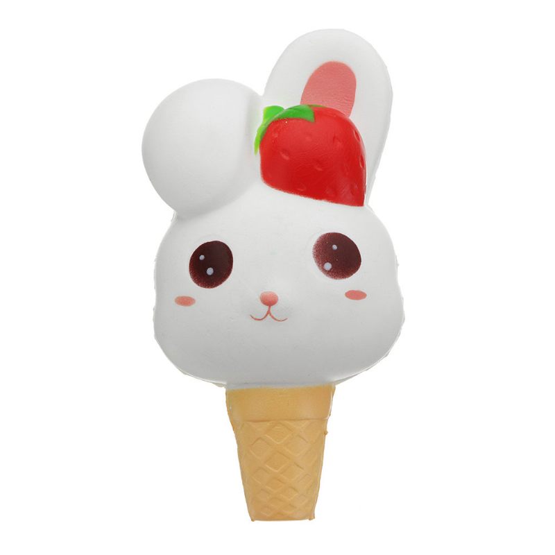 Kawaii Rabbit Ice Cream Squishy Slow Rising Csomagolás Gyűjtemény Ajándék