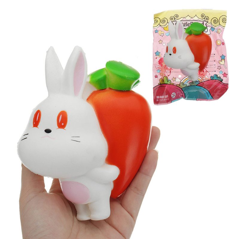 Kawaii Retek Nyúl Squishy Lassan Emelkedő Játék Csomagolással Gyűjtemény Ajándék