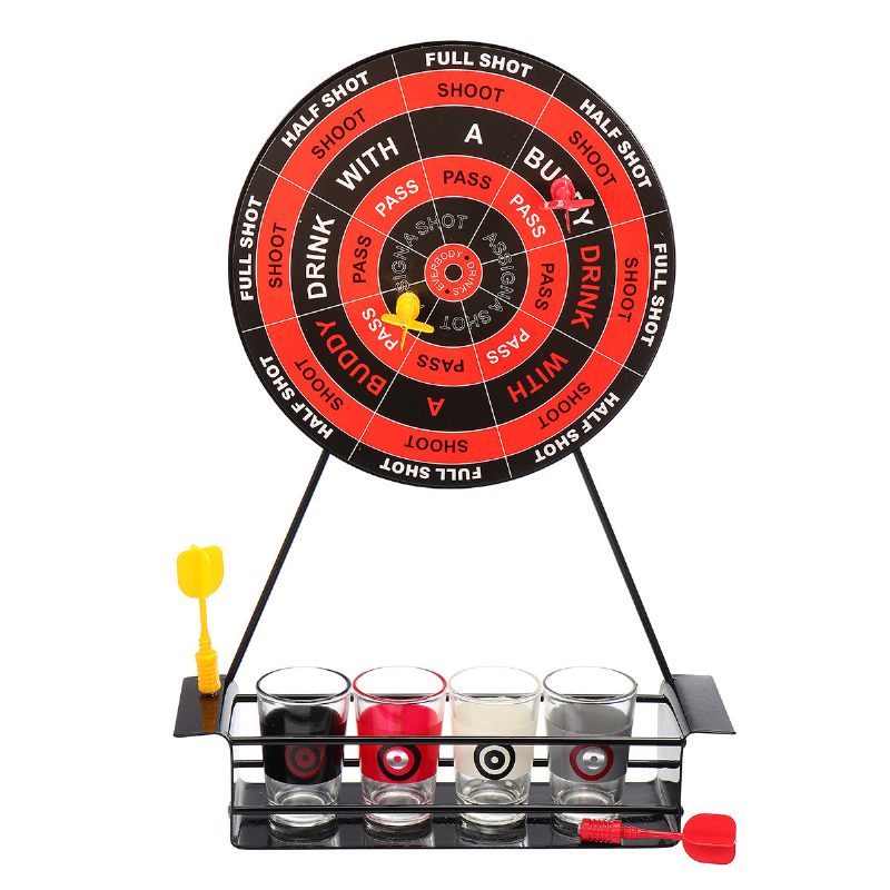 Kcasa Bt-500 Kreatív Mini Mágneses Darts Játék Szett Party Szórakoztató Ivójáték Üveg Cu-val