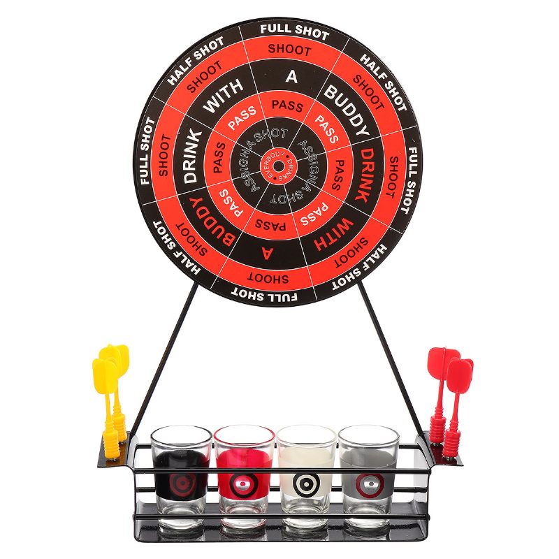 Kcasa Bt-500 Kreatív Mini Mágneses Darts Játék Szett Party Szórakoztató Ivójáték Üveg Cu-val