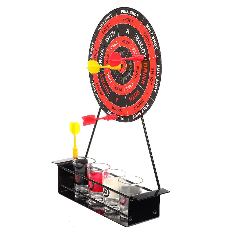 Kcasa Bt-500 Kreatív Mini Mágneses Darts Játék Szett Party Szórakoztató Ivójáték Üveg Cu-val