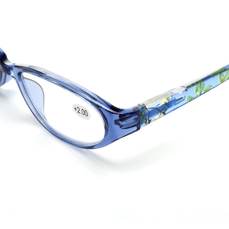 Női Átlátszó Pc-keret Virágmintás Könnyű Esésgátló Kényelmes Kiskorú Szemüvegek