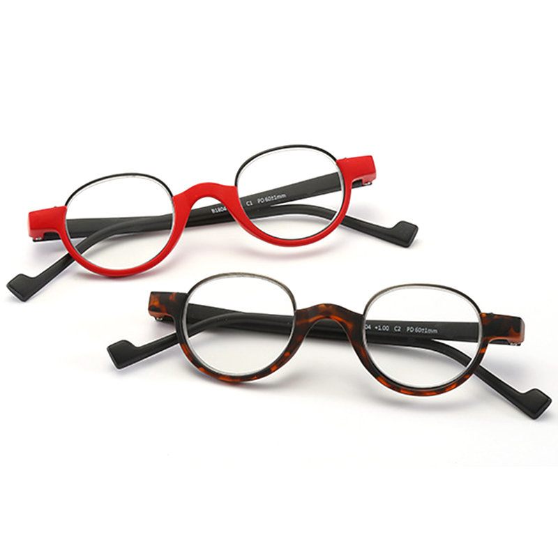 Női Férfi Teljes Keretes Fém Lábak Vékony Határozott Divatos Kényelmes Olvasószemüvegek