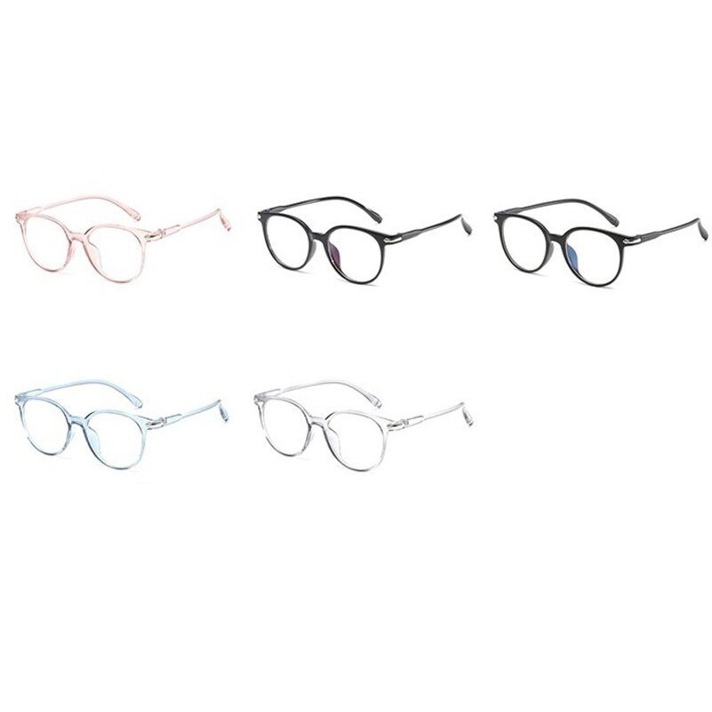 Uniszex Átlátszó Lapos Tükör Nagy Keretű Retro Szemüvegek Színátmenetes Többszínű