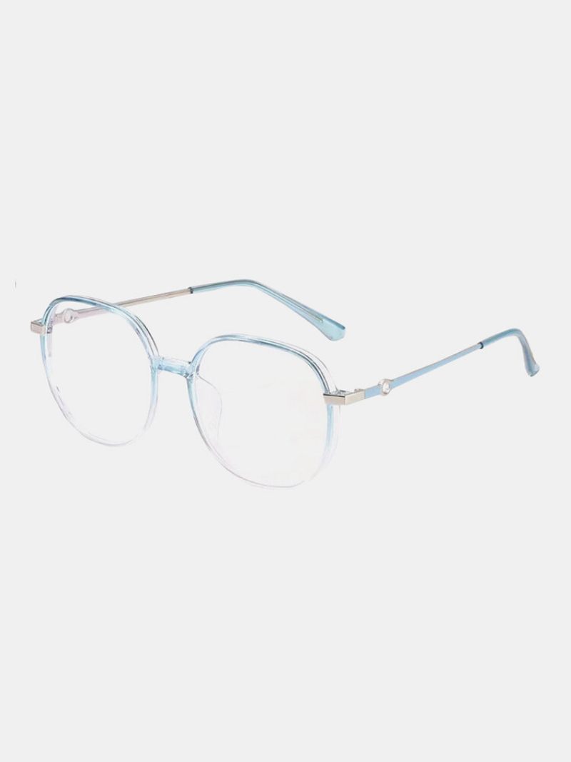 Uniszex Ovális Teljes Keretű Lapos Könnyű Divatos Egyszerű Szemüveg