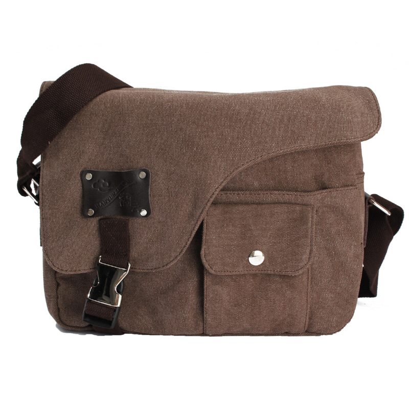 Vintage Messenger Bag Canvas Crossbody Táska Válltáska Férfiaknak