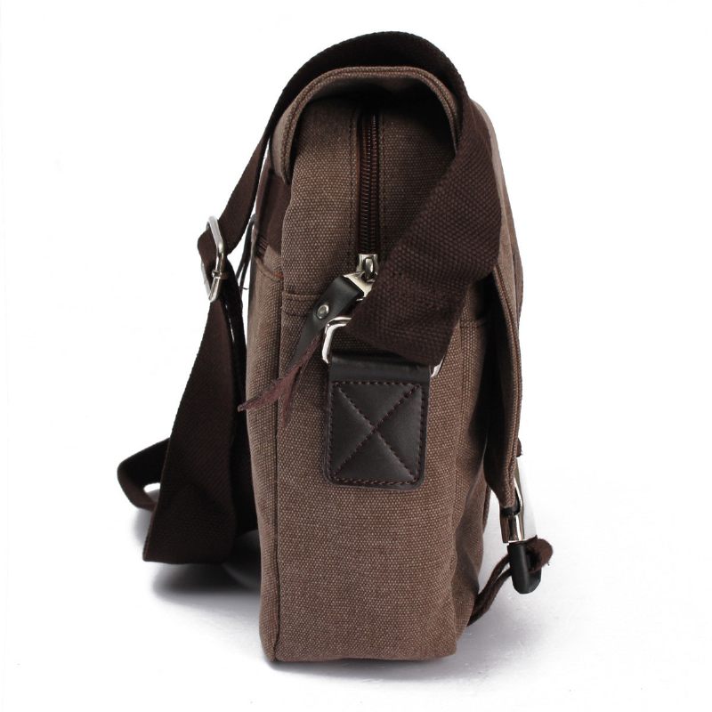 Vintage Messenger Bag Canvas Crossbody Táska Válltáska Férfiaknak