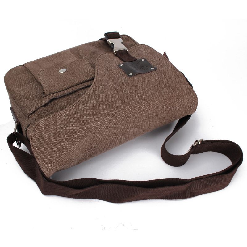 Vintage Messenger Bag Canvas Crossbody Táska Válltáska Férfiaknak