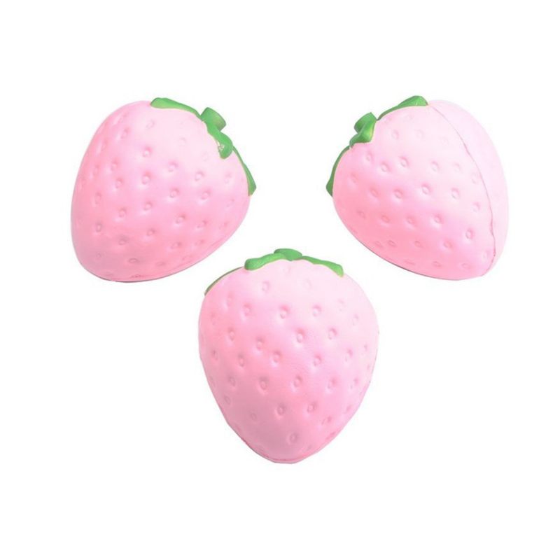 11.5x9.5 cm Kawaii Squishy Strawberry Soft Telefon Kulcstartó Táskák Pántok Lassan Emelkedő